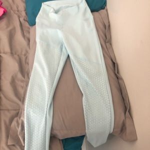 Light blue buff bunny leggings